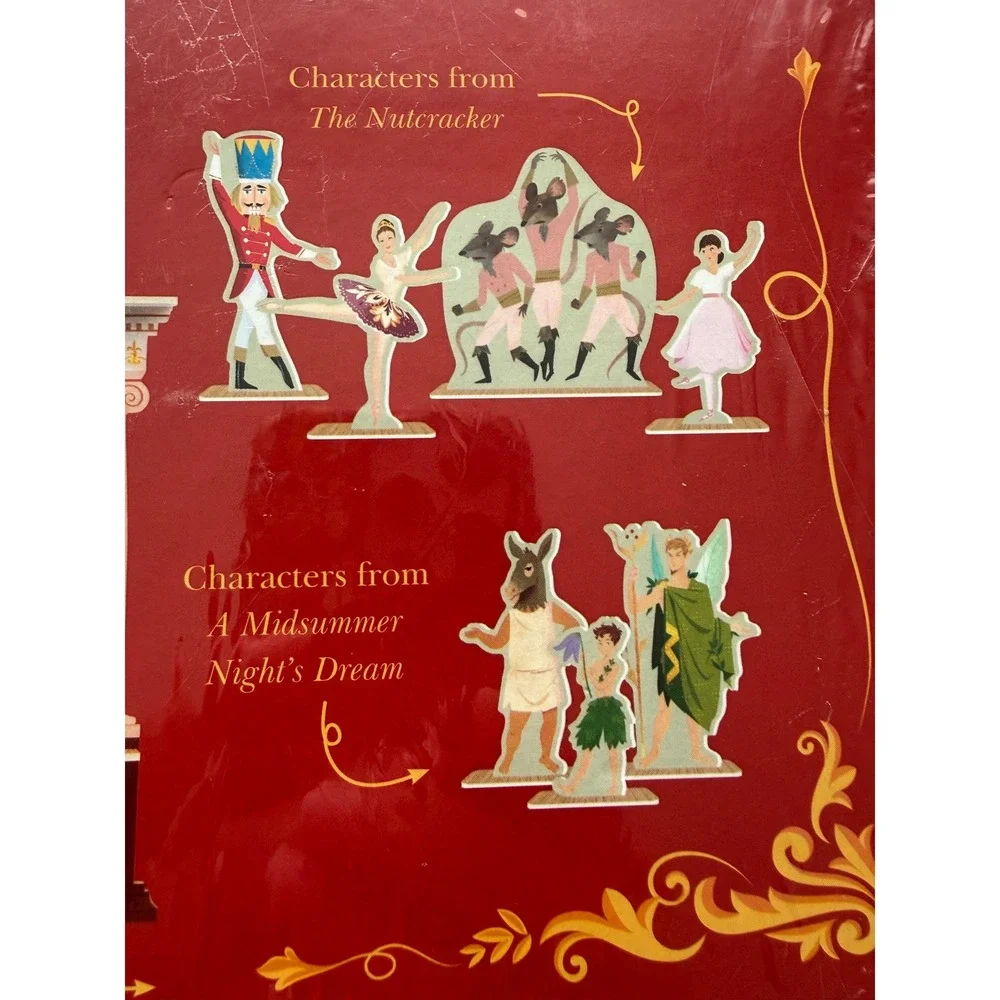 New Usborne Slot Together Theater w/Book 79 Piece Set Nutcracker Midsummer Night